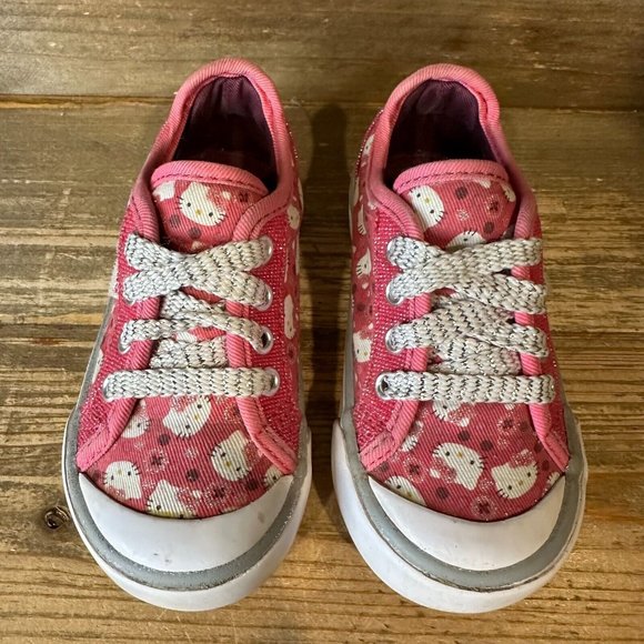 Kids Childrens Keds Hello Kitty‎ Mimmy Pink Low Canvas Shoes Sneakers Size 6 C - Picture 3 of 6